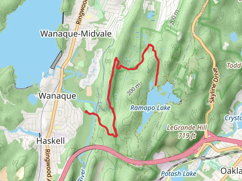 Ramapo Lake via Indian Rock Trail