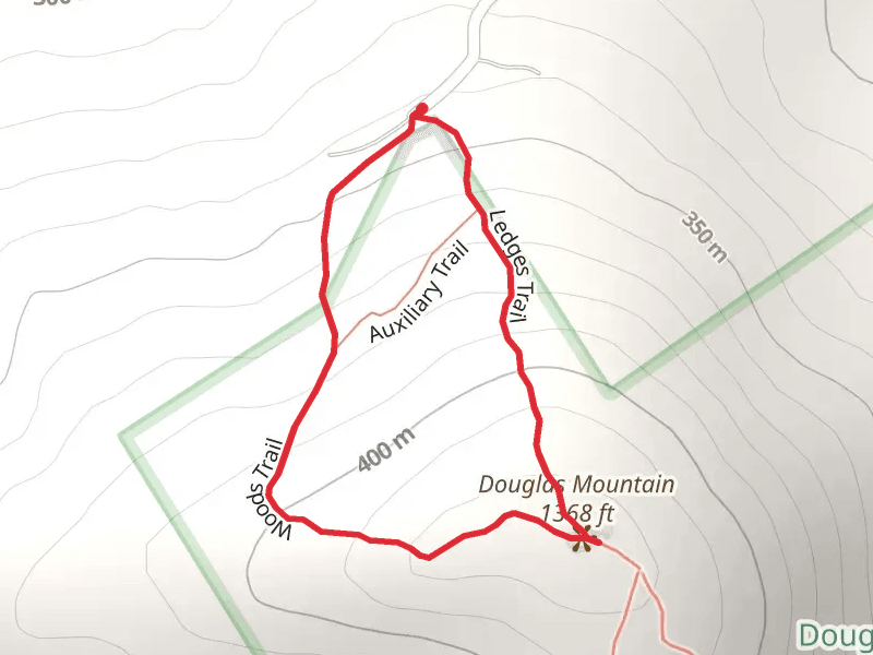 Douglas Mountain via Woods Trail