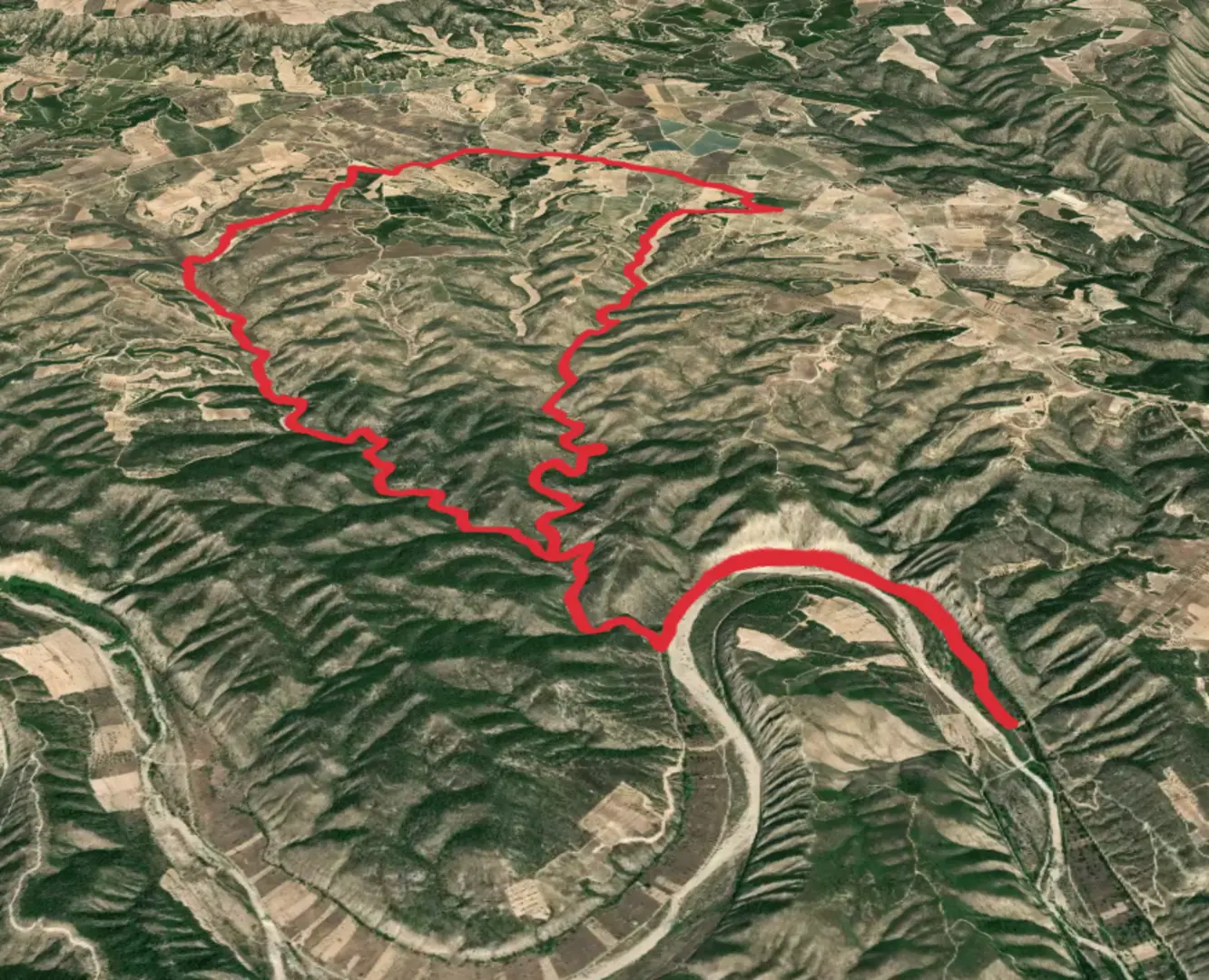An image depicting the trail Hermitage of Saint George PR Z 161 and its surrounding area.
