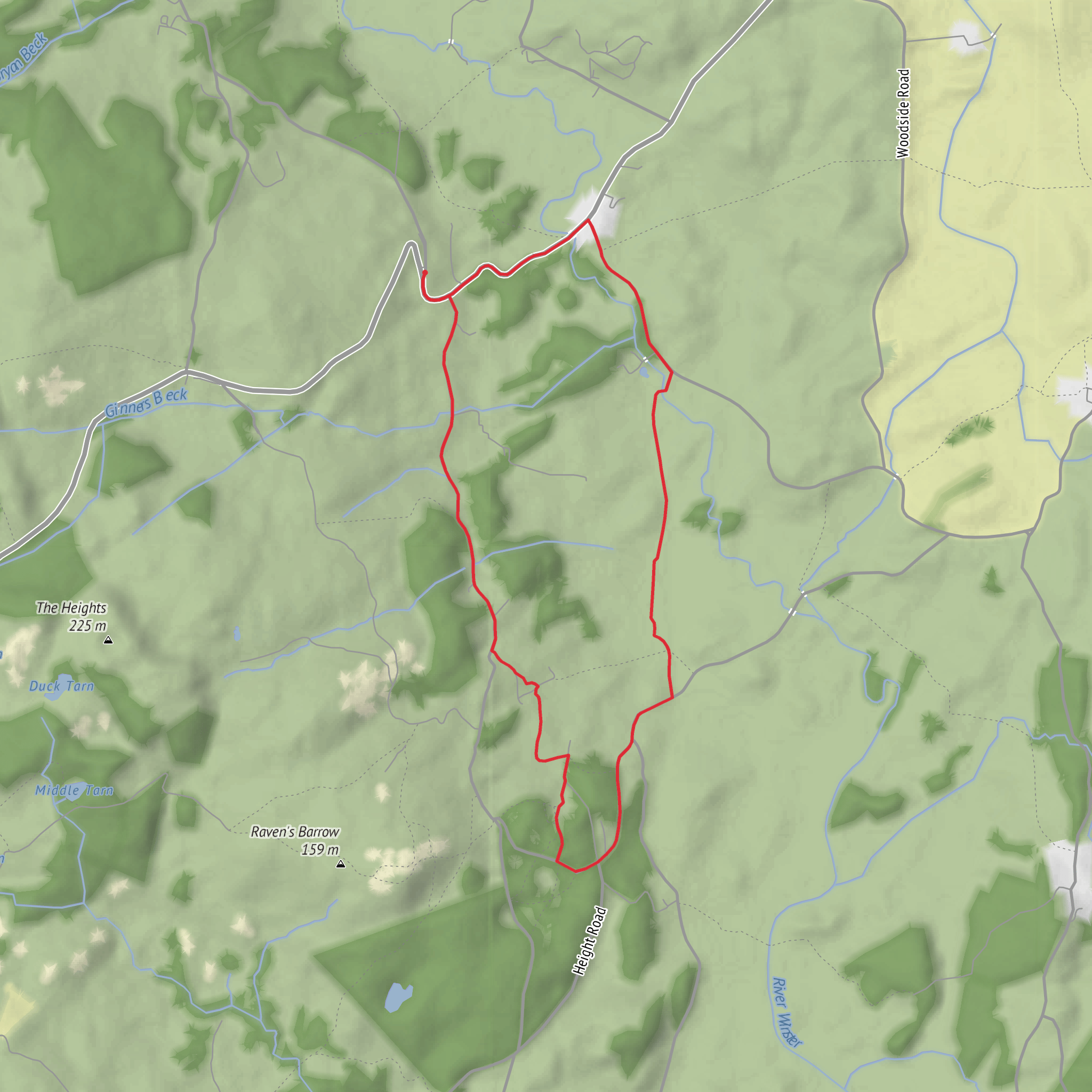St Anthony’s Church and Cartmel Fell Loop mobile static map