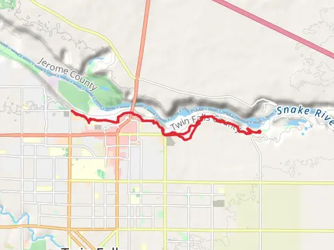 Canyon Rim Trail from Shoshone Falls