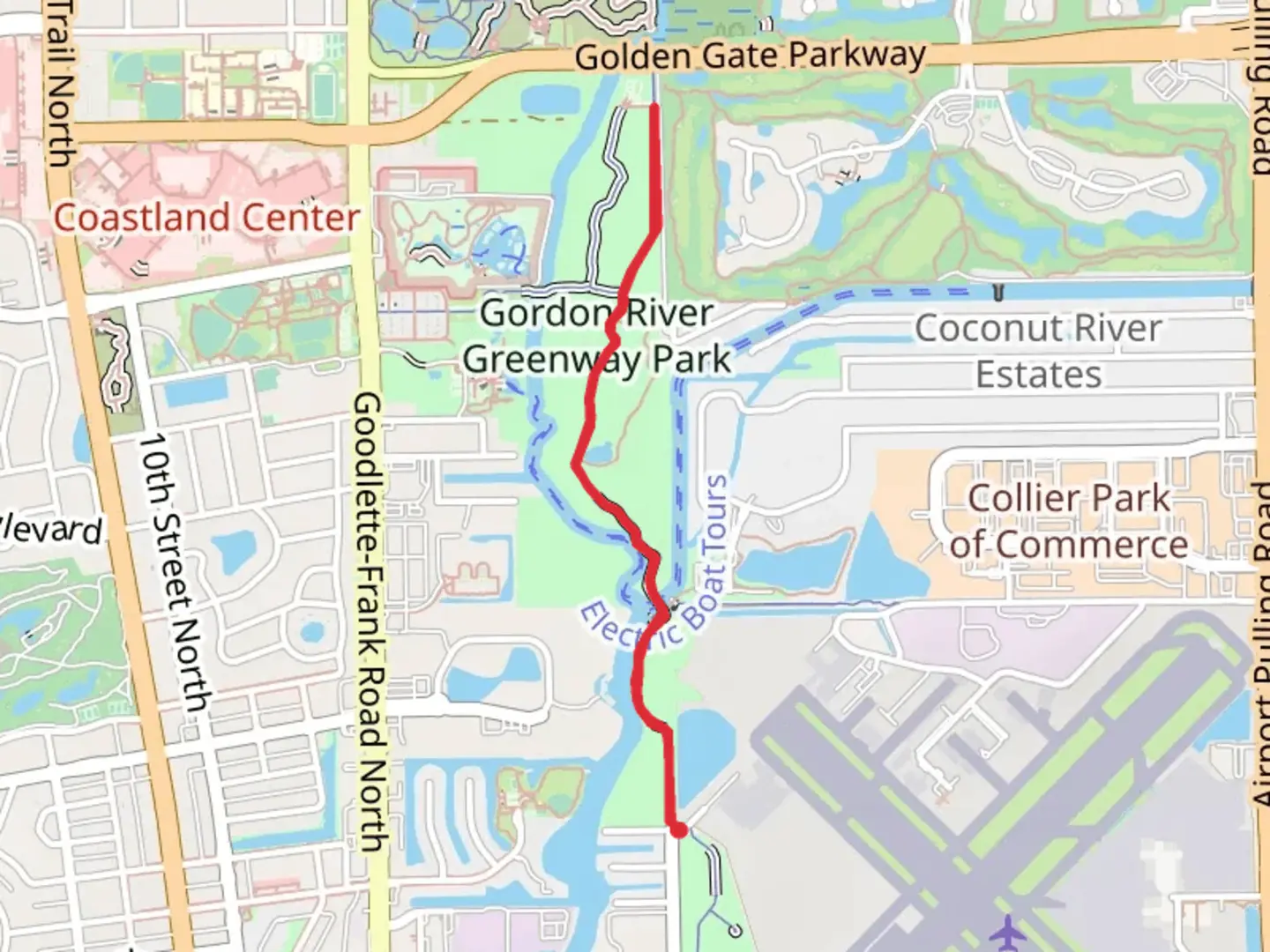 An image depicting the trail Gordon River Greenway - Port Avenue and its surrounding area.