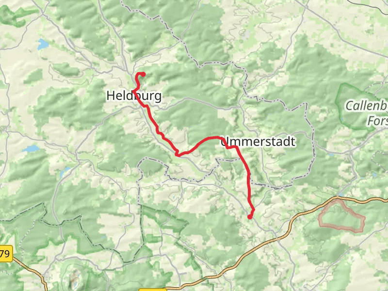 Gemünda to Heldburg Fortress via Zweilaenderweg Rodachtal