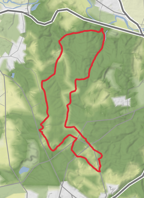 Hike on Highlights of Cannock Chase from Marquis Drive mobile static map