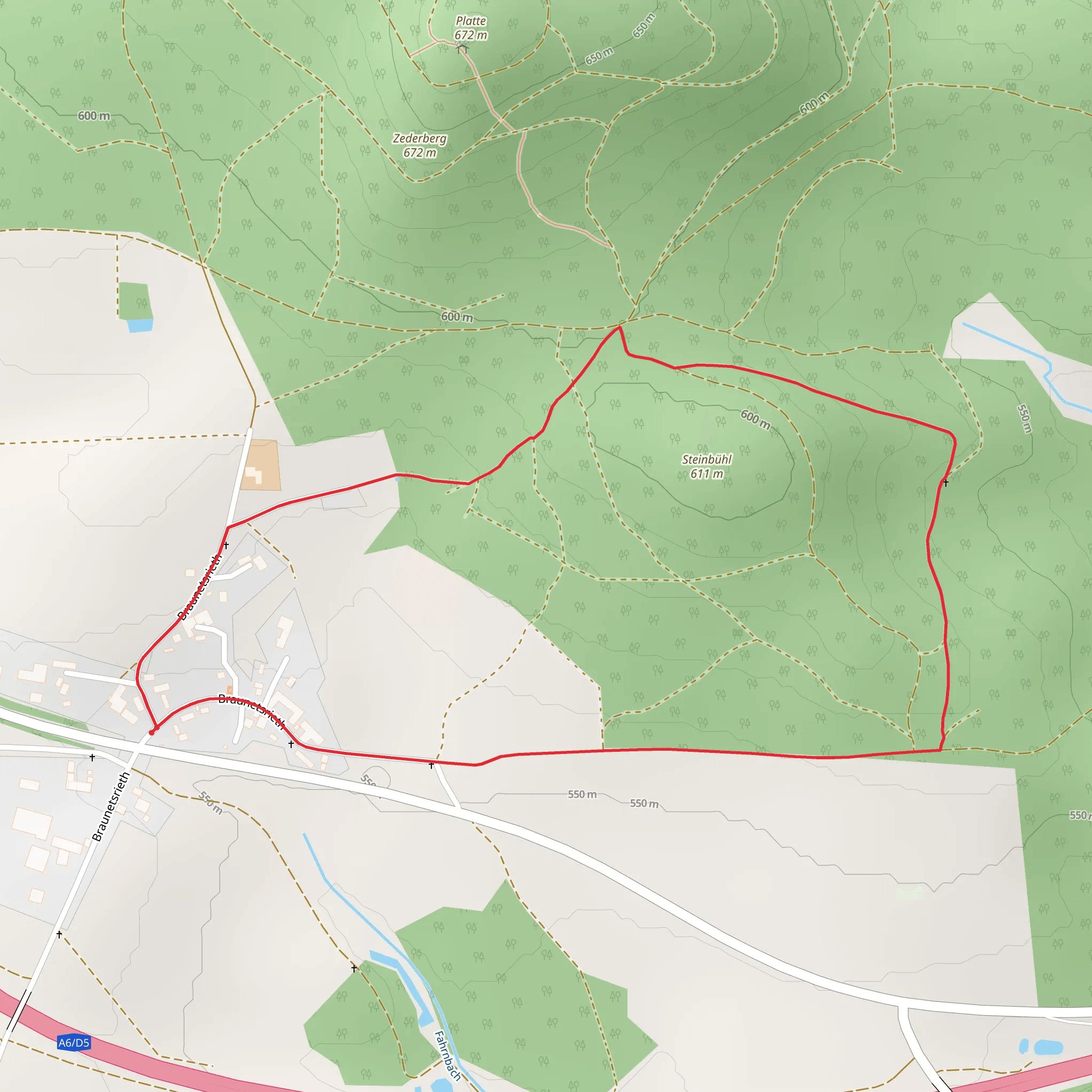 Braunetsrieth Loop mobile static map