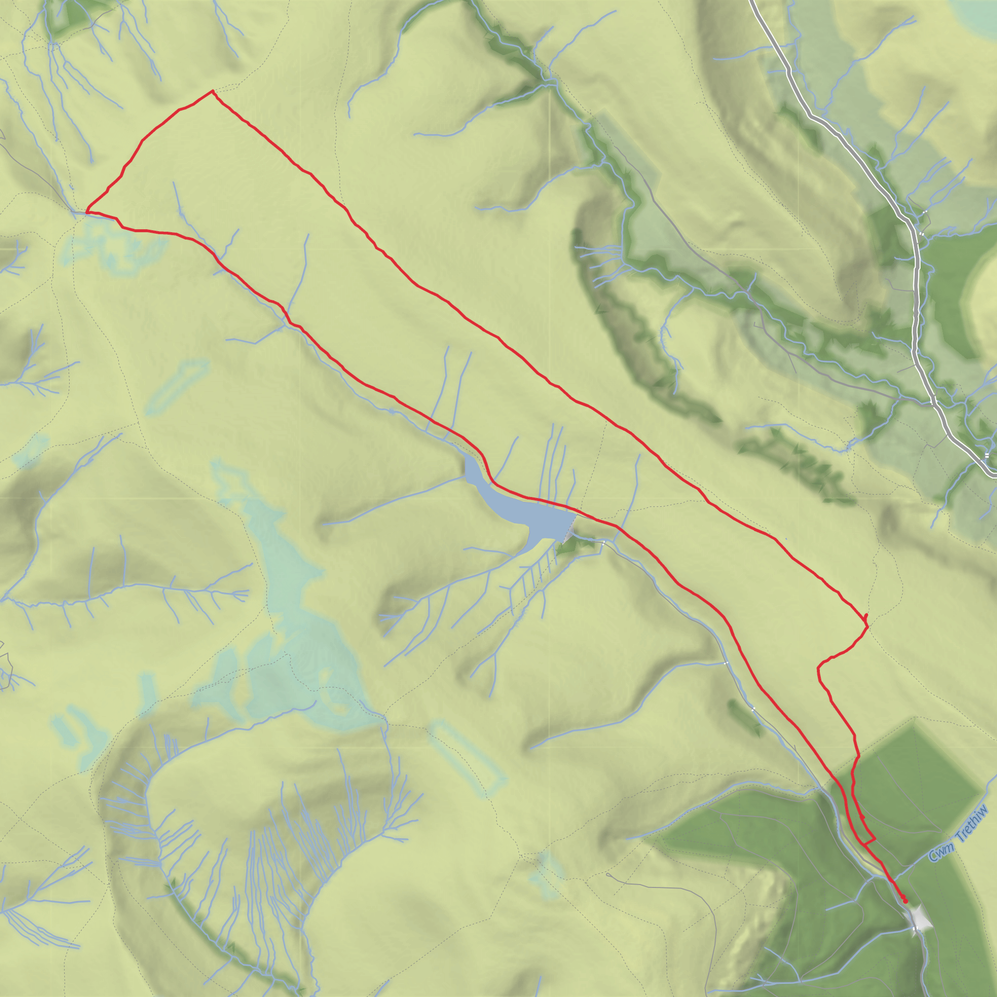 Hike from Forest Coal Pit mobile static map