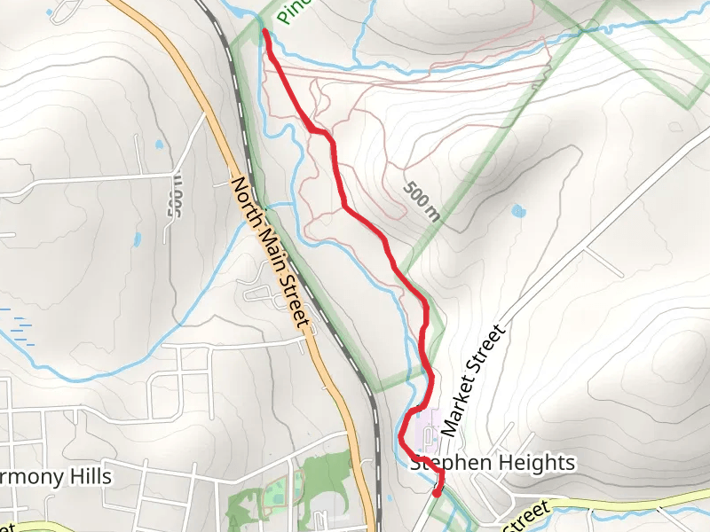 Roaring Brook Trail via Market Street