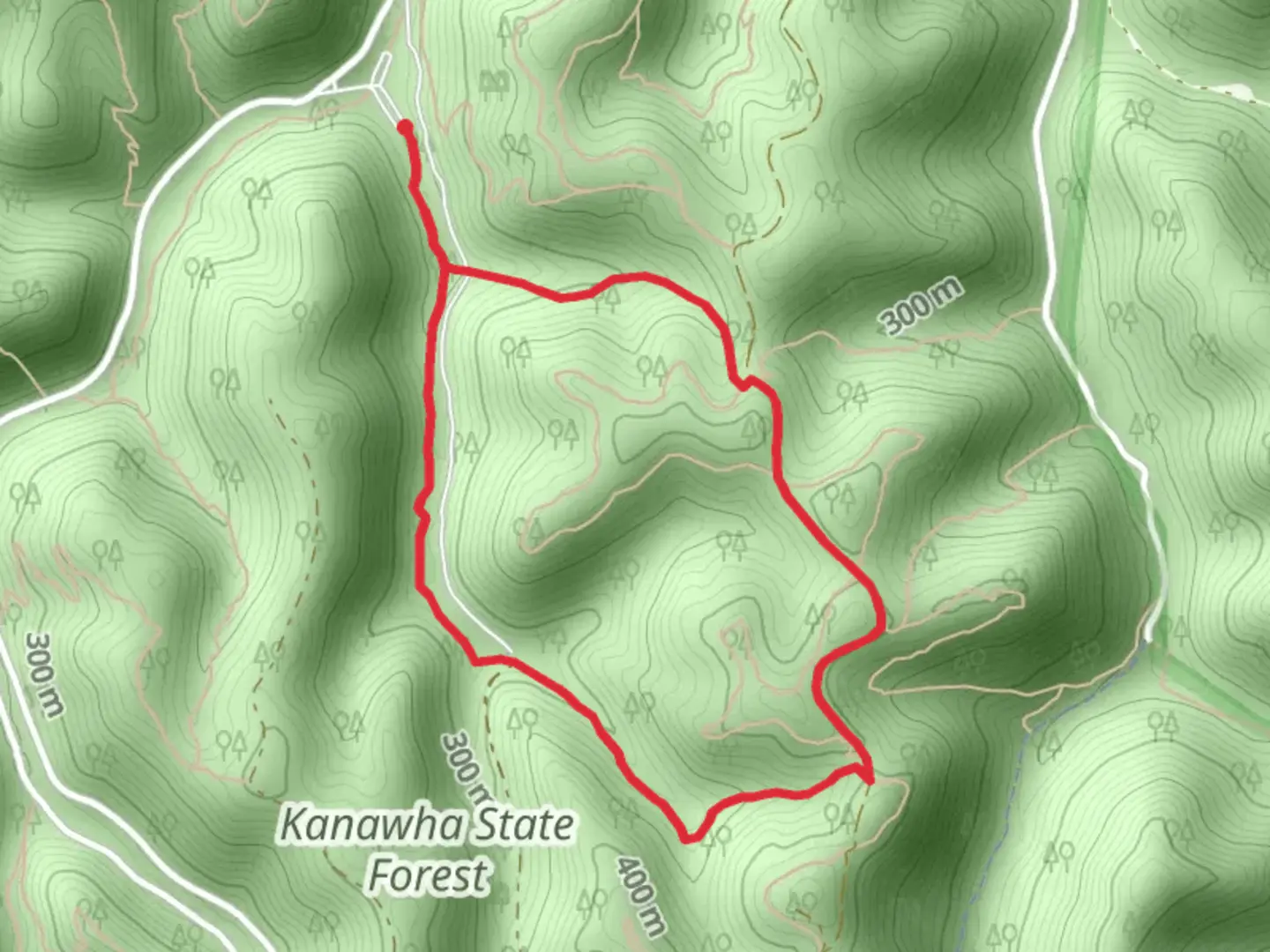 An image depicting the trail CCC Snipe, Mossy Rock and Alligator Rock Loop Trail and its surrounding area.