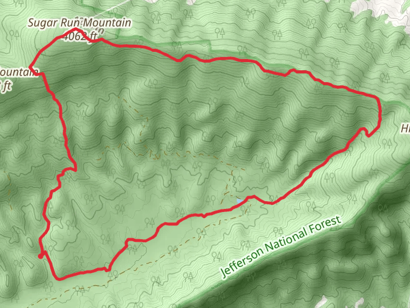 Sugar Run Mountain - Appalachian Trail
