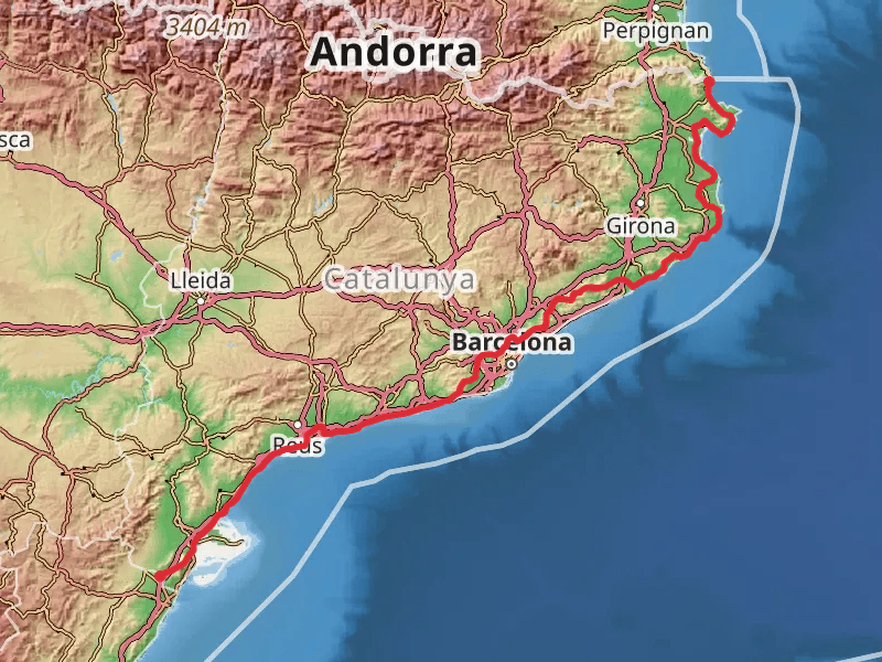 GR 92 Sendero del Mediterráneo Cataluña