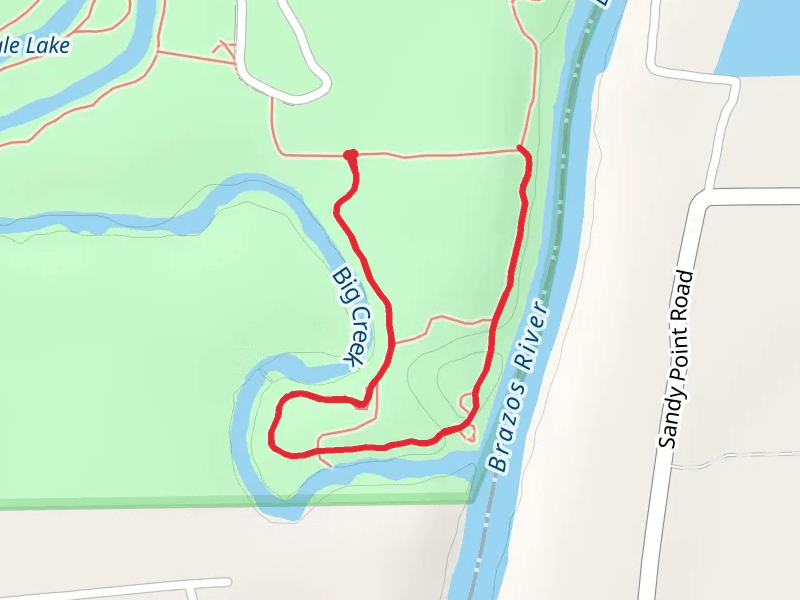 Big Creek and Brazos River