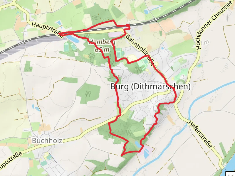 Burg - Ditm Rundwanderweg