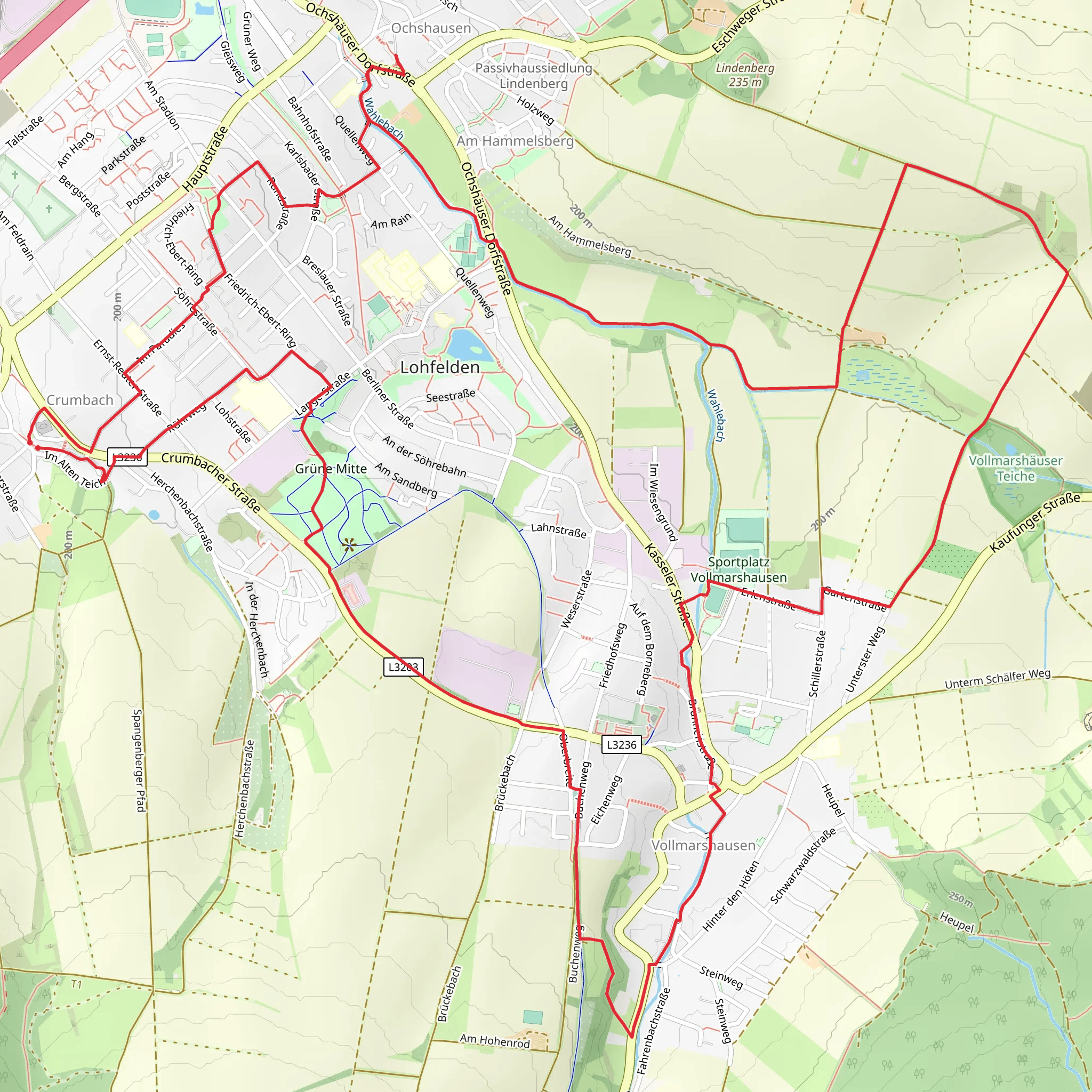 Eco Pfad Lohfelden mobile static map