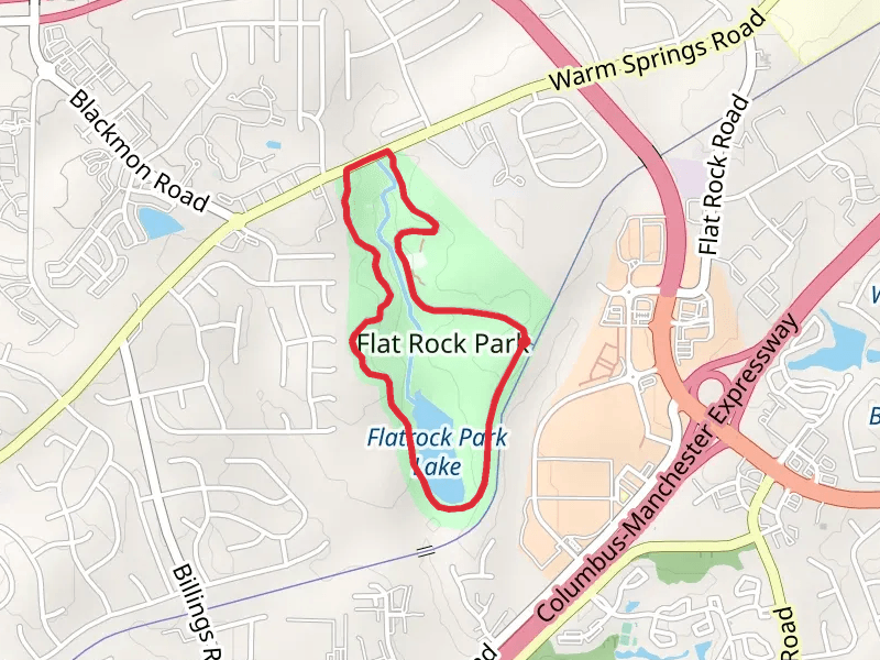 Watrock Park Lake and Flat Rock Park Loop