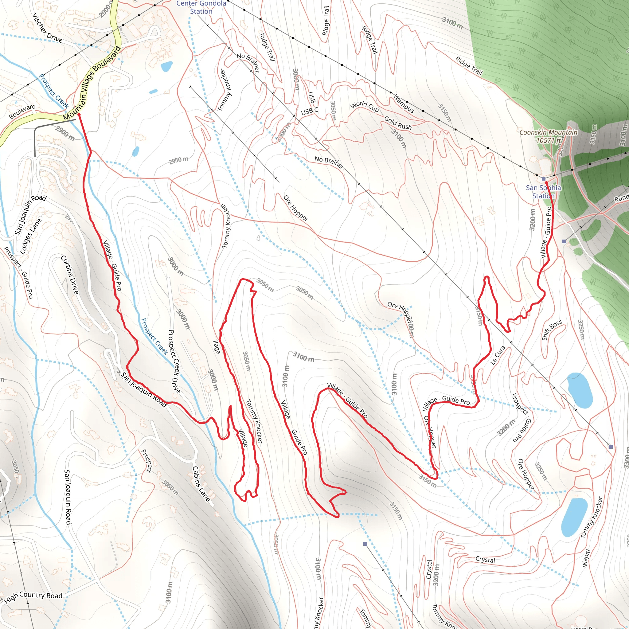 Village Trail mobile static map