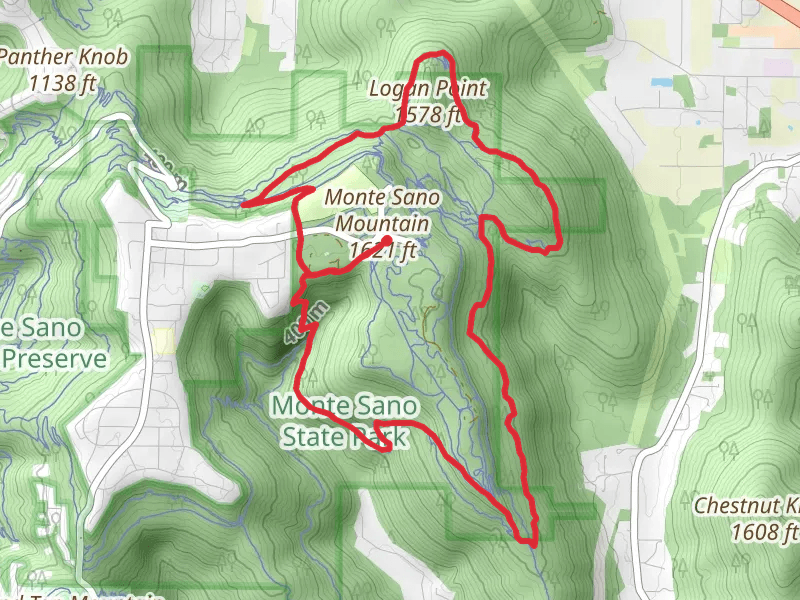 Mountain Mist Trail, Keith Trail and McKay Hollow Trail Loop