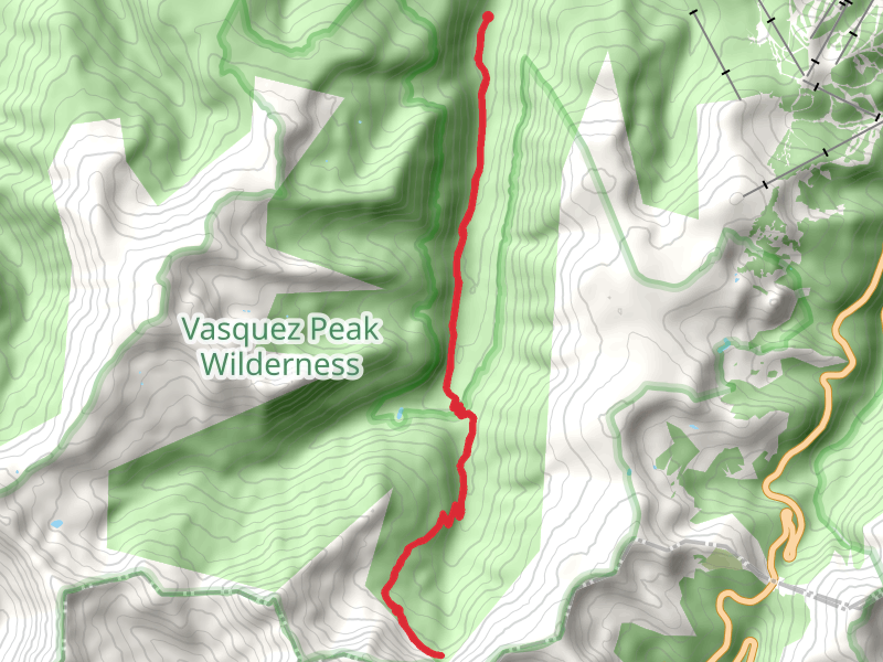 Vasquez Pass from Tunnel Hill