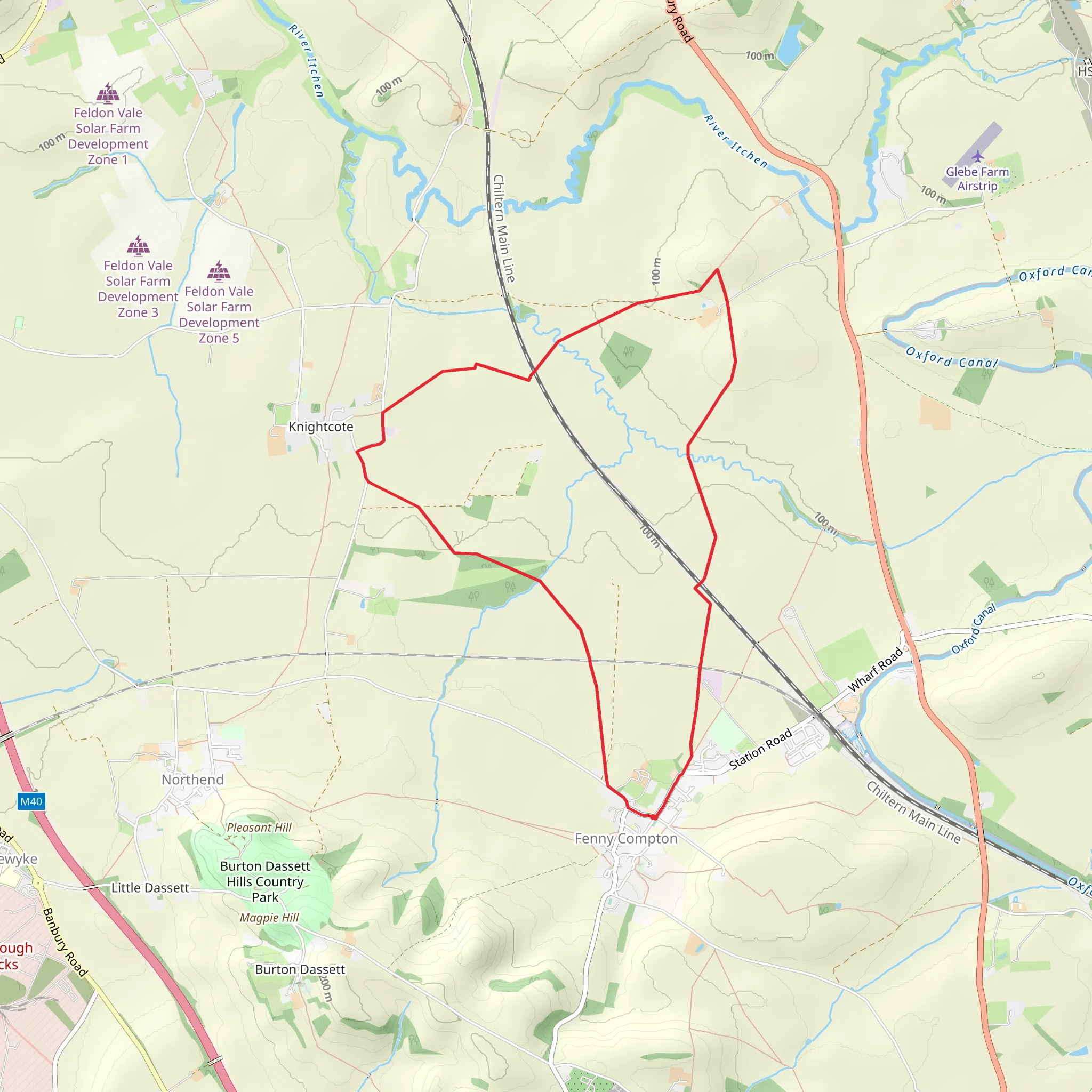 Fenny Compton Loop mobile static map