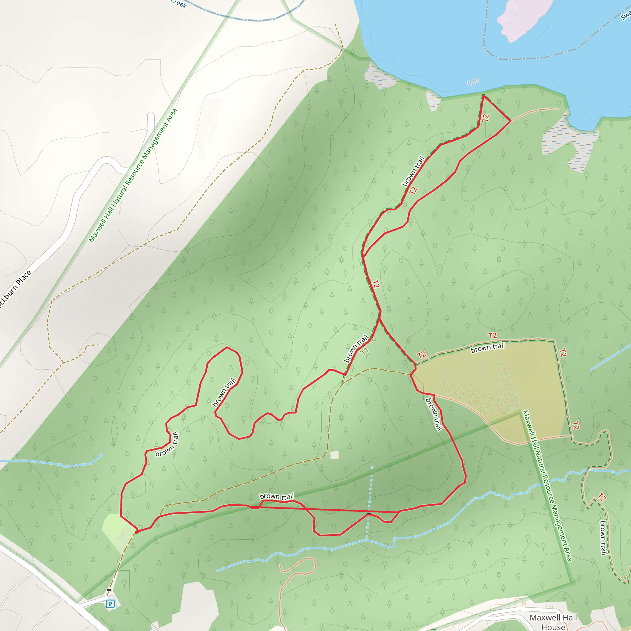 Brown Loop Trail mobile static map