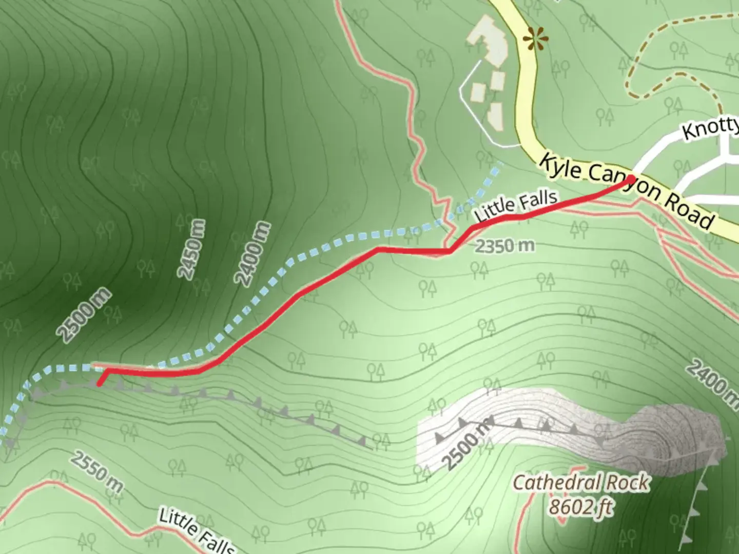 An image depicting the trail Little Falls and its surrounding area.