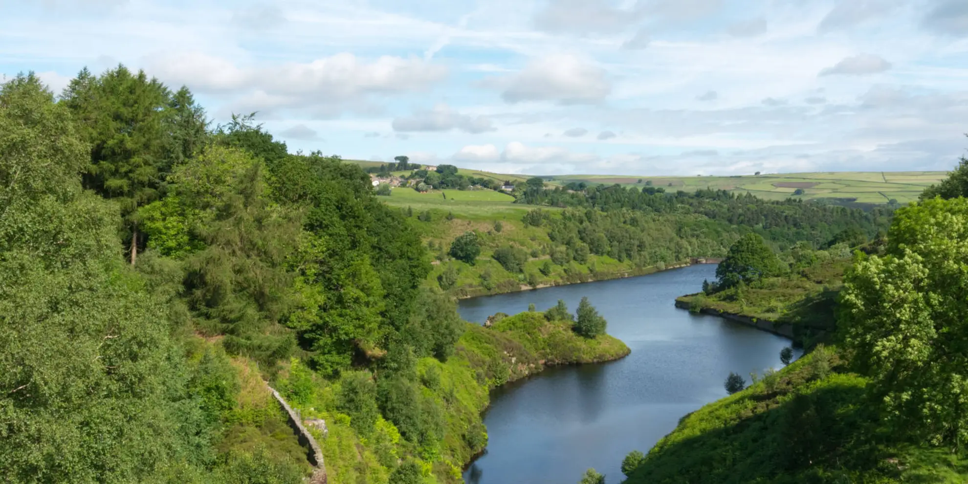 An image depicting the trail Upper Holme Valley and Ramsden Clough and its surrounding area.