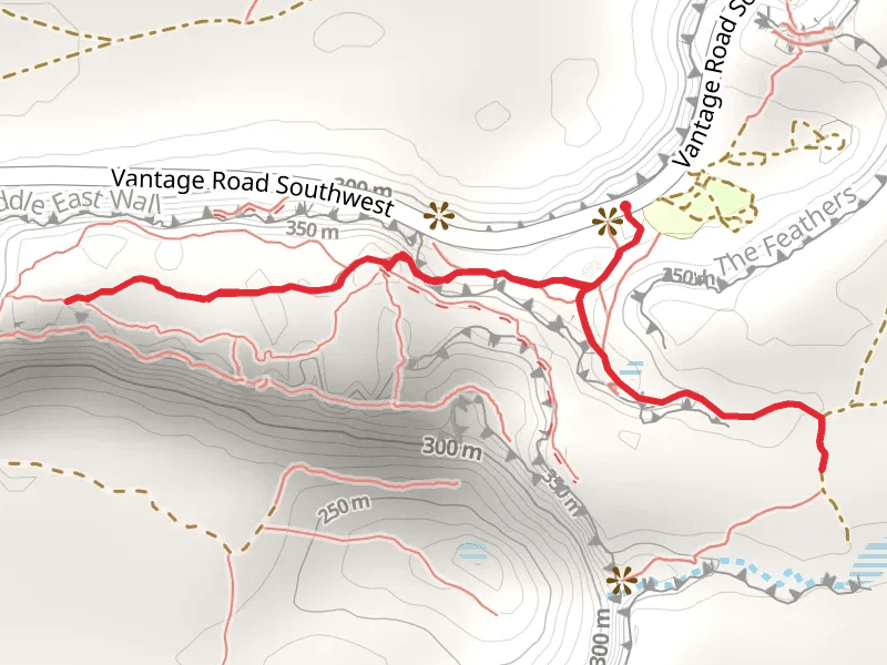 Walk beside Vantage Camping Site