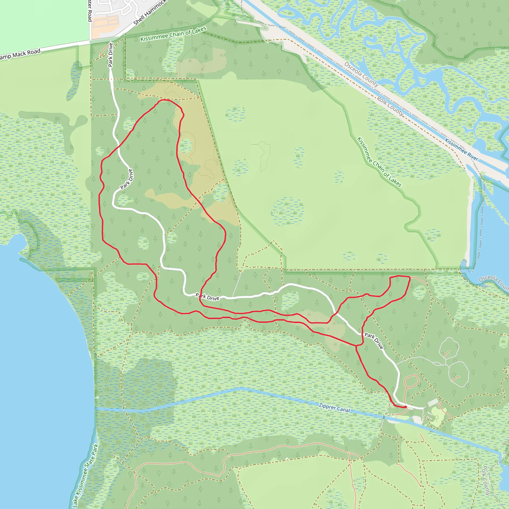 North Loop Trail mobile static map