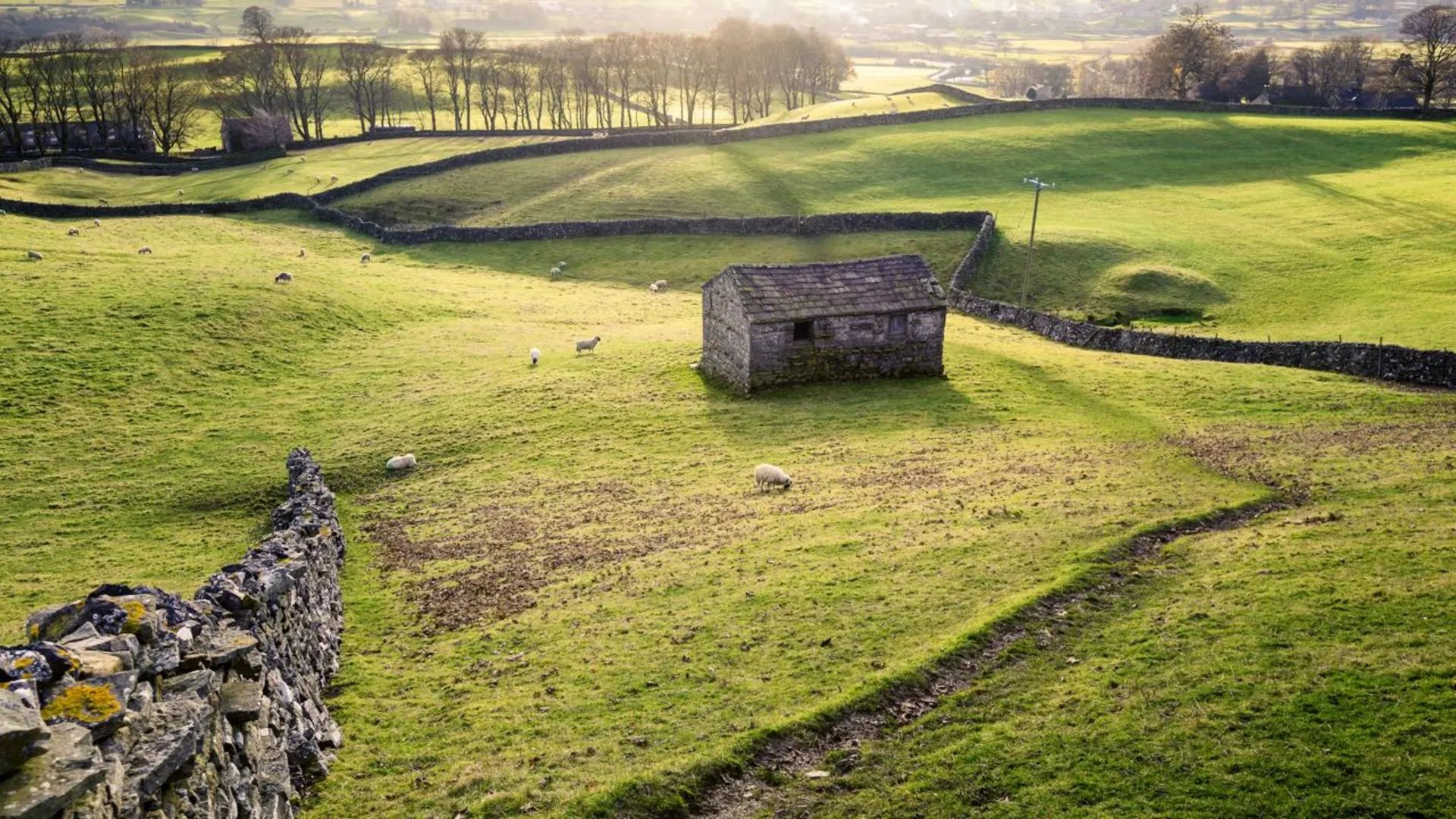 An image depicting the trail Herriot Way and its surrounding area.