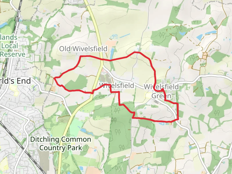 Lashmar Wood and Great Otehall Wood Loop