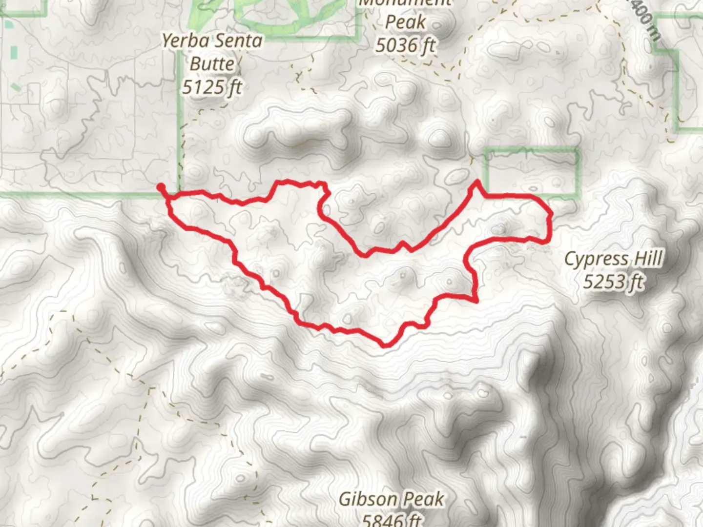 An image depicting the trail Bolder Loop Trail - East Phoenix Street and its surrounding area.