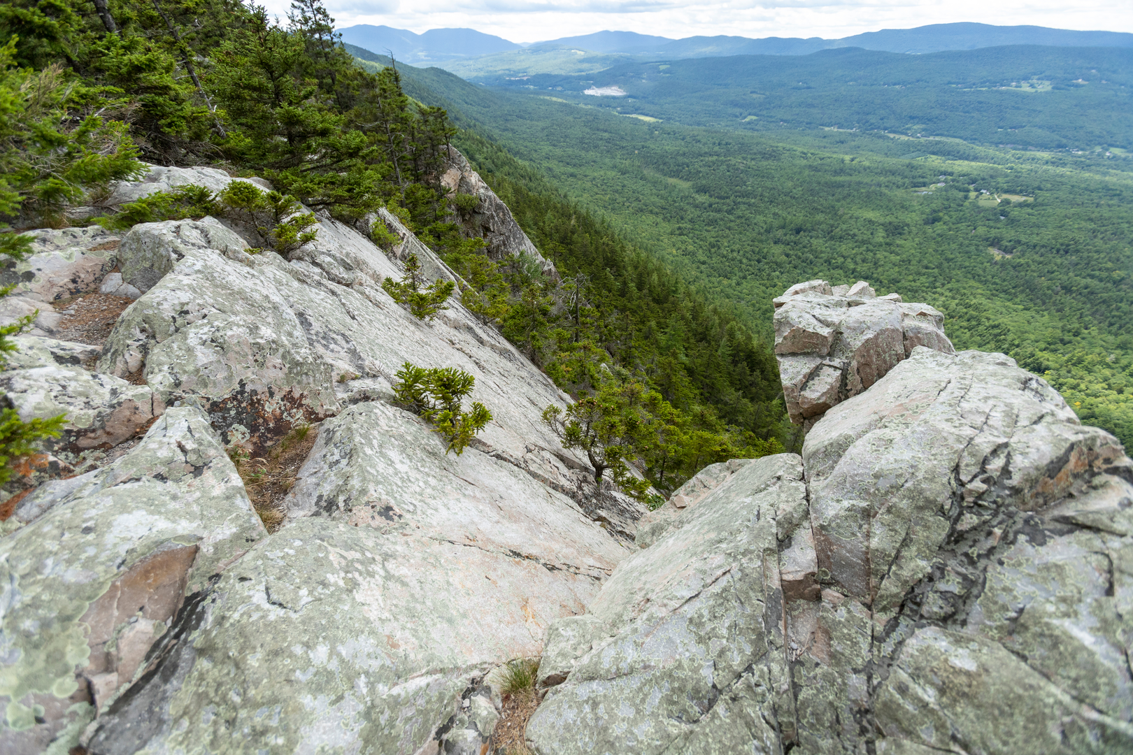 An image depicting the trail Little Sluice Mountain and White Rocks Trail and its surrounding area.