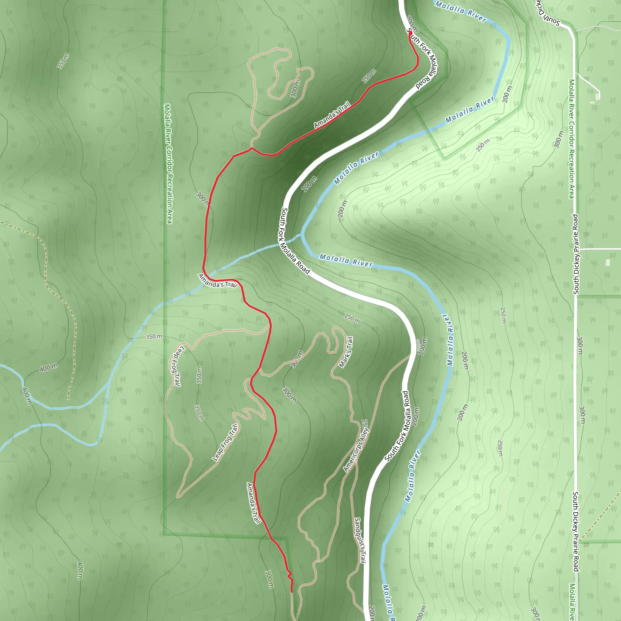 Amanda's Trail mobile static map
