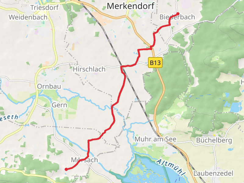 Gothendorf to Biederbach Walk
