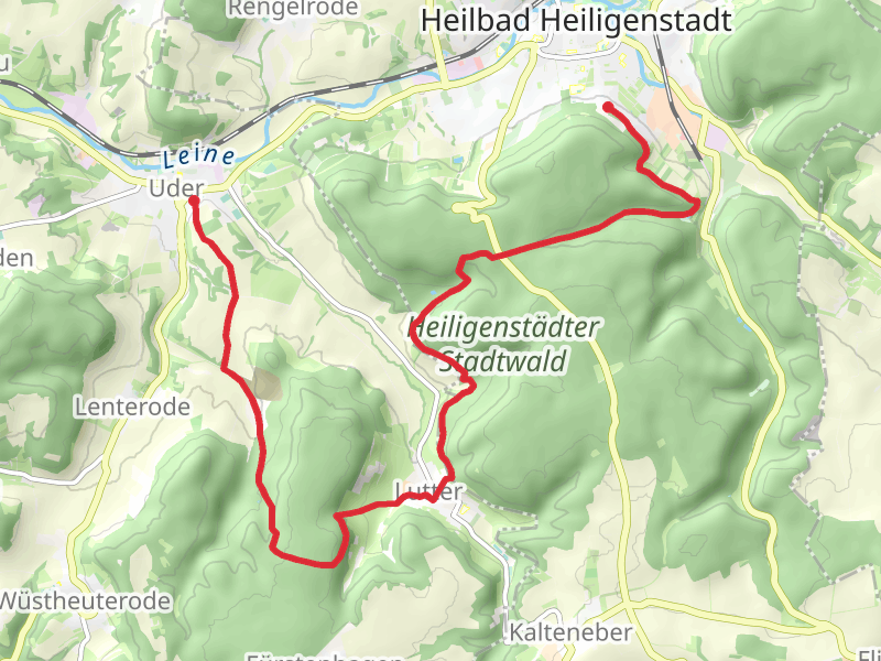 Iberhaus to Uder via Eibenweg and Erlebnis Iberg