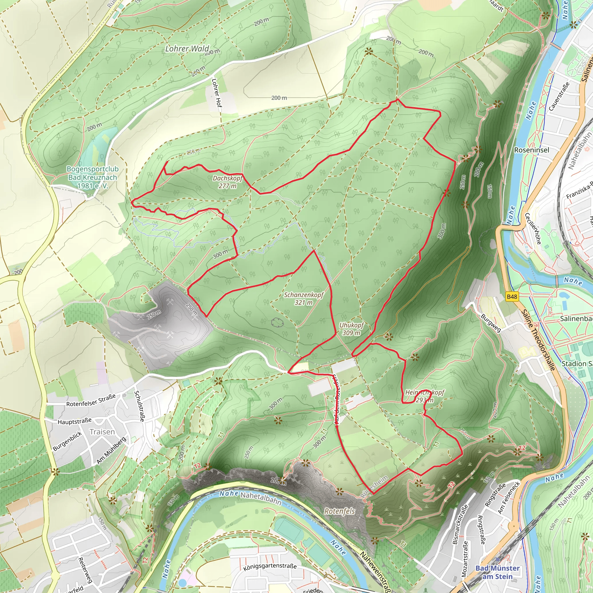 Dachskopf and Heinrichskopf via Tour Natur mobile static map