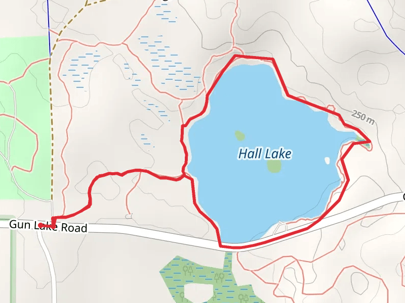 Hall Lake Loop via North Country Trail