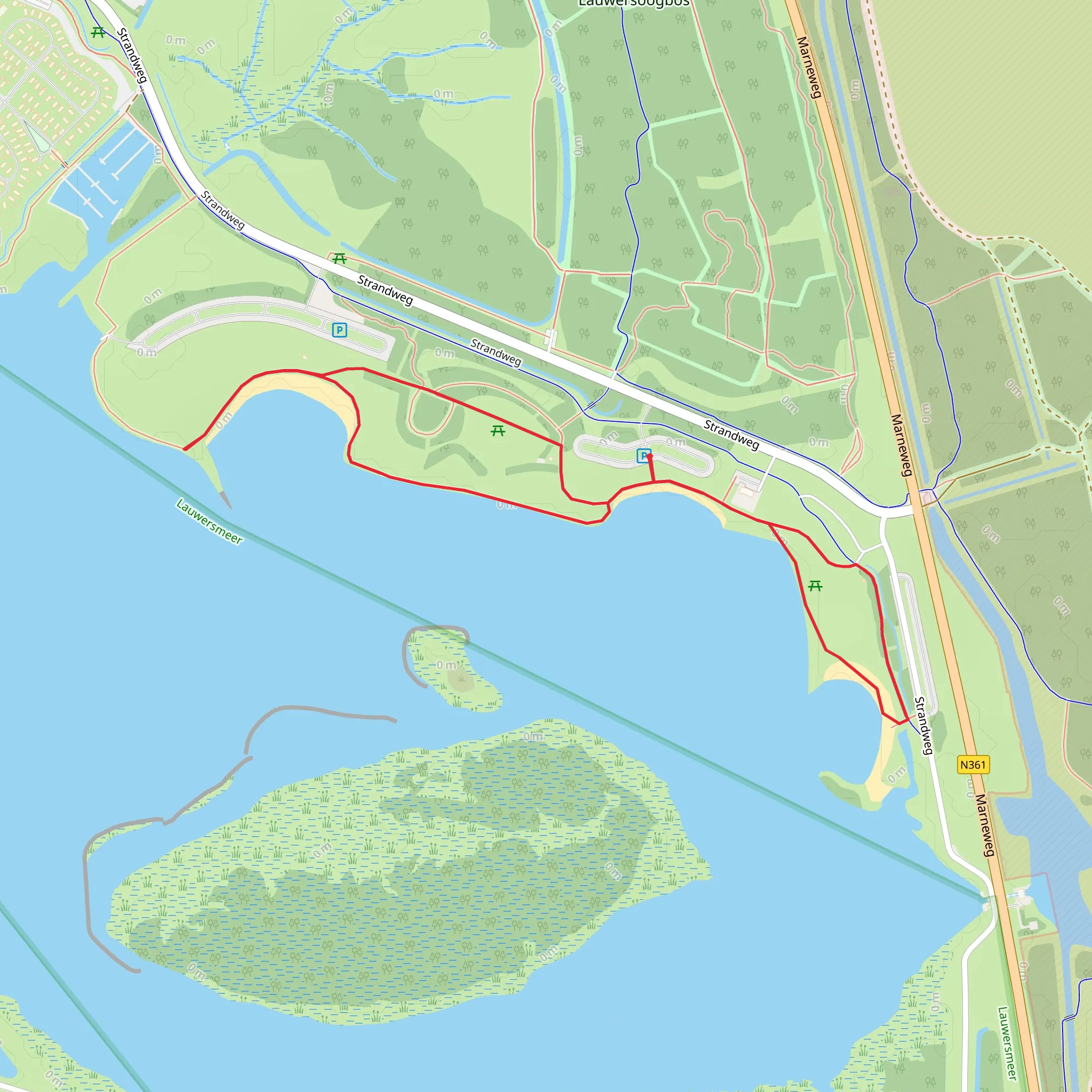 Nieuwe Robbengat and Nederlands Kustpad Loop mobile static map