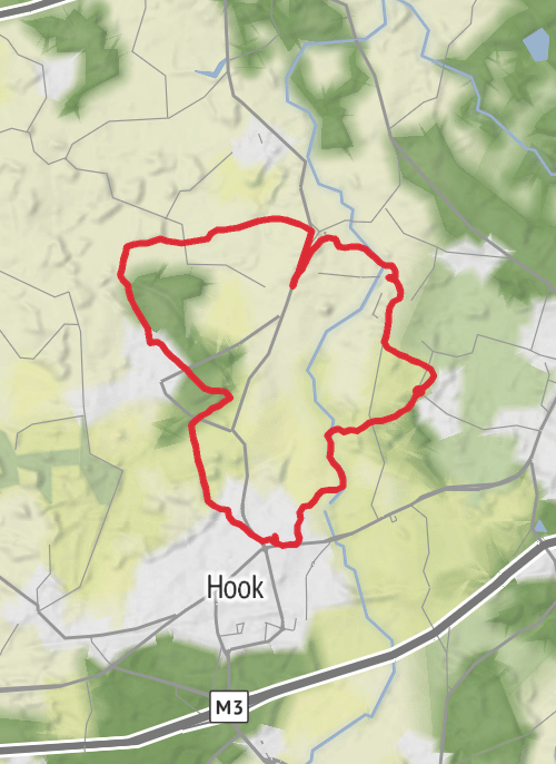 West Green, Hook, Mattingley Loop mobile static map