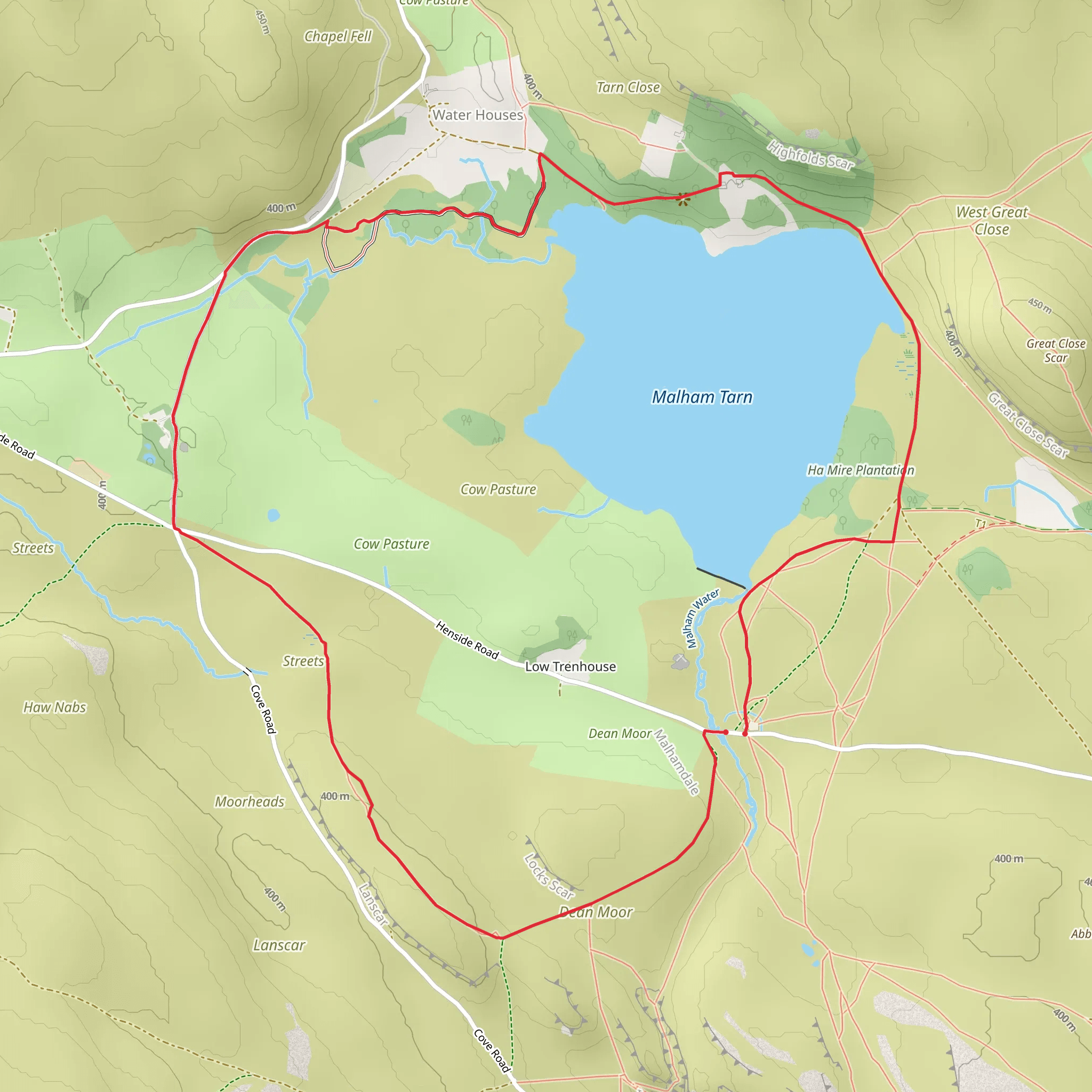 Malham Tarn Circular mobile static map