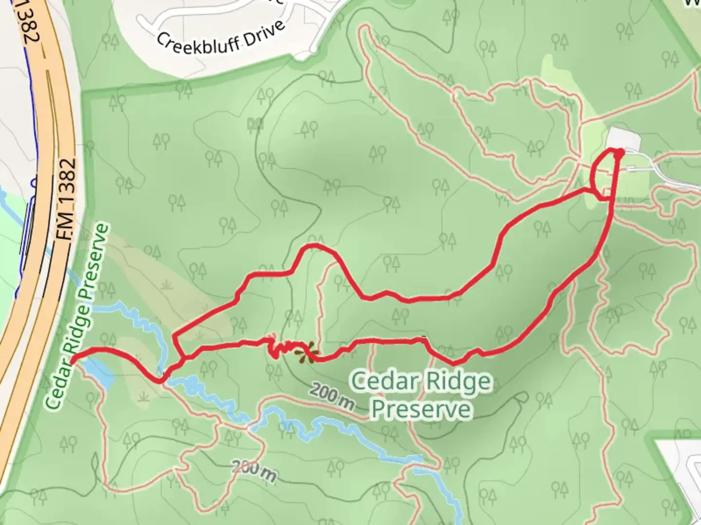 An image depicting the trail Escarpment Trail and Catail Pond Trail and its surrounding area.