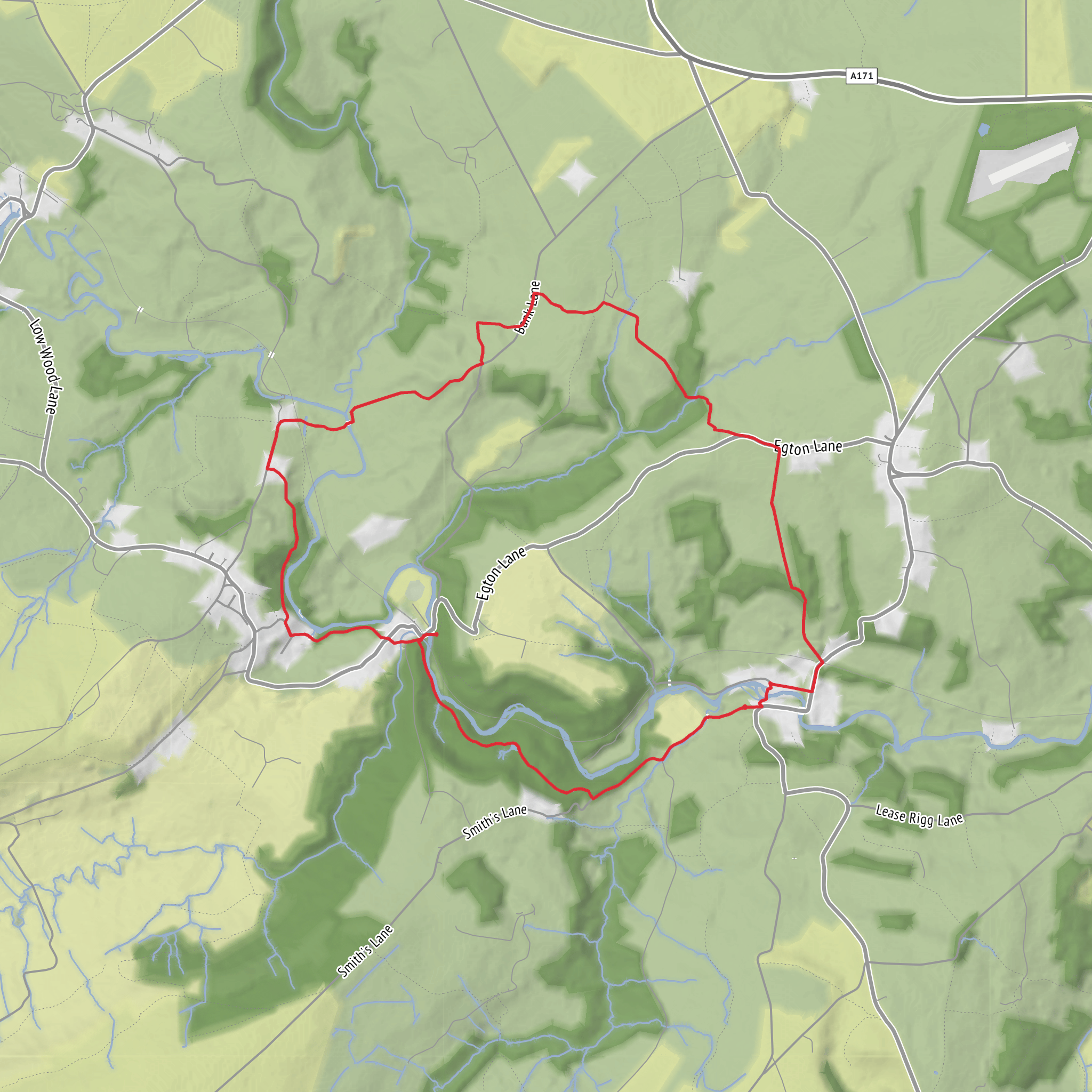 Mortuary Chapel and Beggar's Bridge Loop from Egton Bridge mobile static map