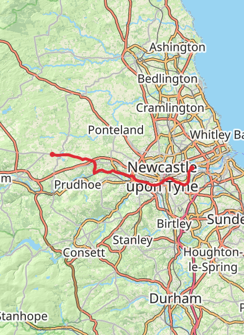 Hadrian's Wall - Day 1 mobile static map