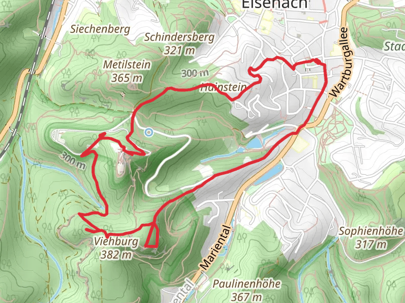 Eisenacher Burg and Wartburg Loop