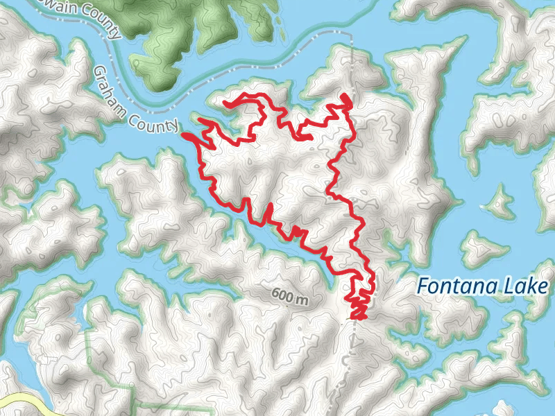 Little Tennessee River - Mouse Branch Loop mobile static map