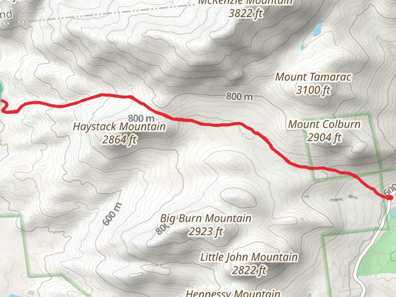 McKenzie Pond Trail from Whiteface