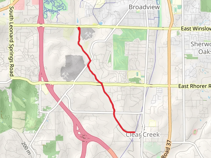 Clear Creek Trail Out and Back