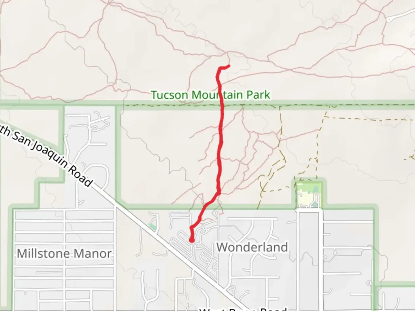 An image depicting the trail North Trail and its surrounding area.