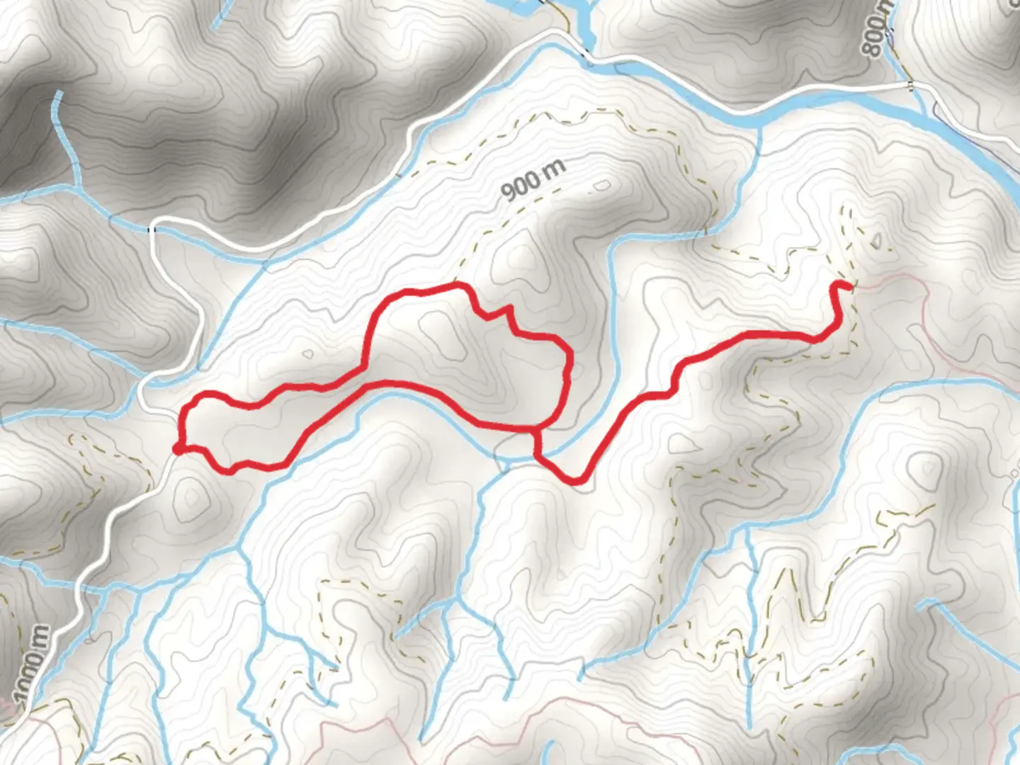An image depicting the trail Long Branch Trail and Cemetery Loop and its surrounding area.