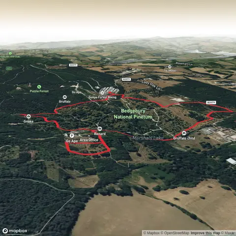 Bedgebury National Pinetum Loop via Marshals Lake