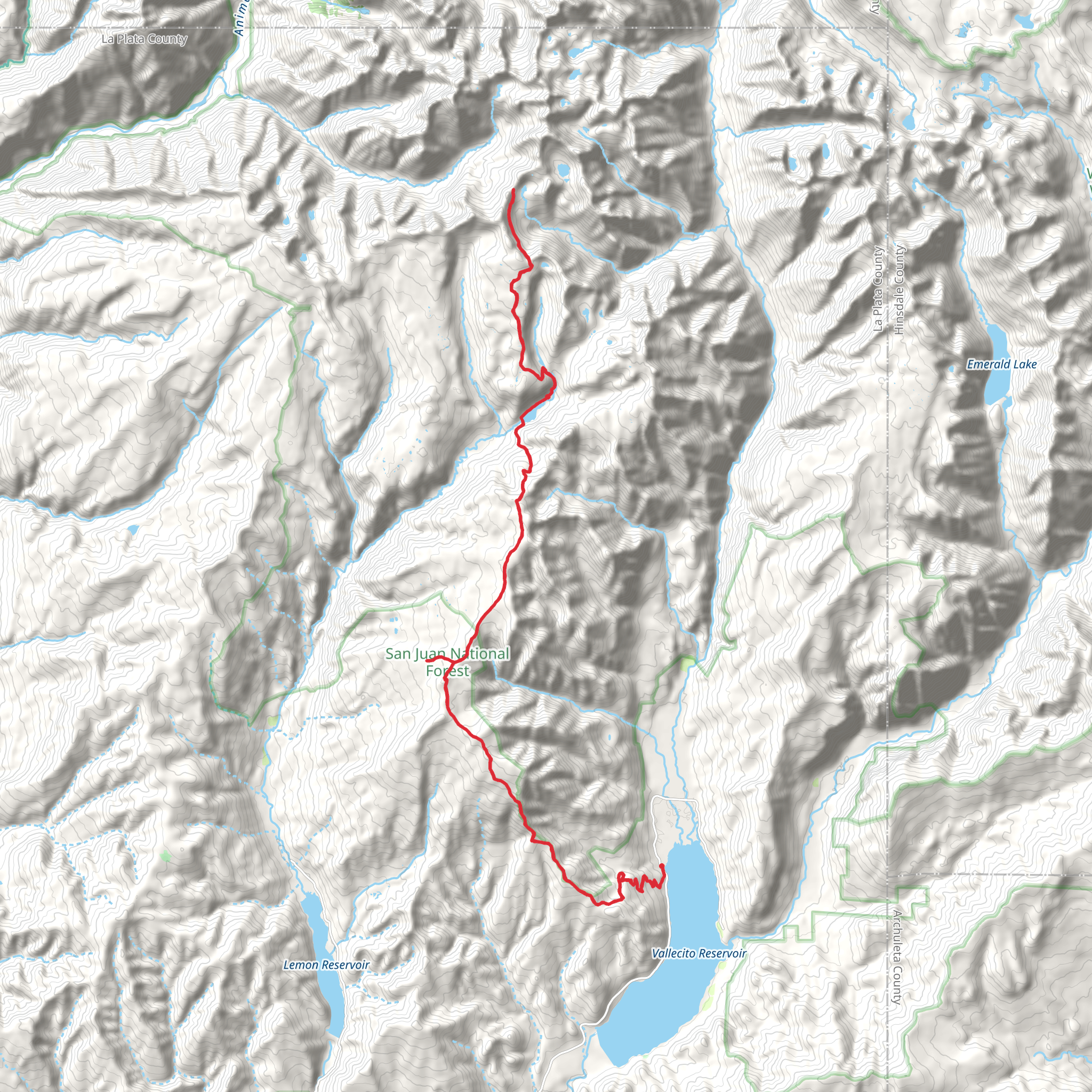 Endlich Mesa Trail mobile static map